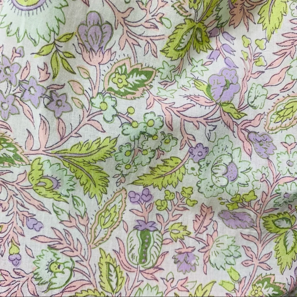 LOVE THE LABEL Square Neck Puff Sleeve Floral Mini Dress Size Large NWT - Picture 16 of 16